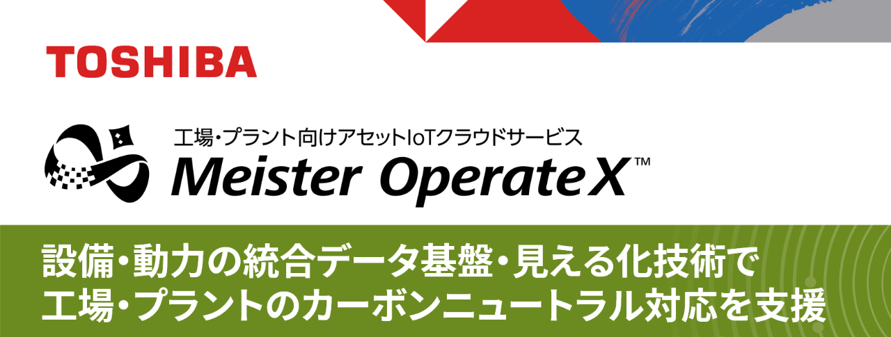 展示パネル：工場・プラント向けアセットIoTクラウドサービス Meister OperateX™
