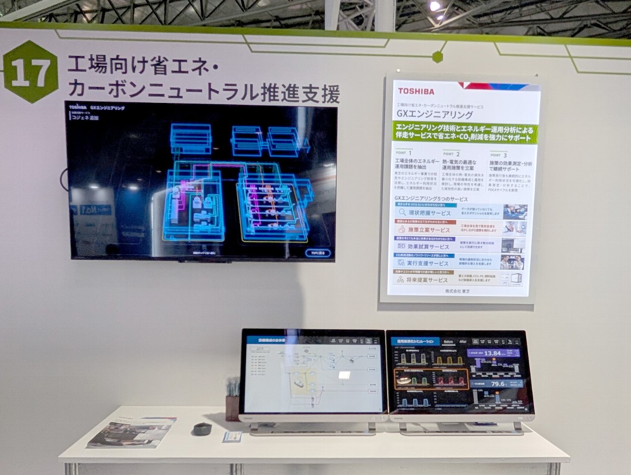東芝ブースの様子