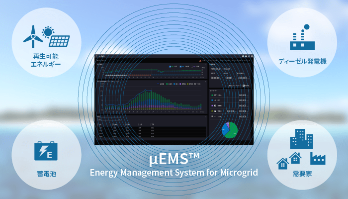 μEMSにより発電機の運用を効率化するイメージ