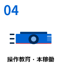 試運転・本稼働のイメージ