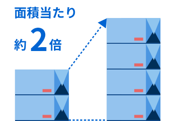 保管効率向上のイメージ