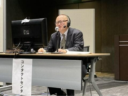 「電話応対部門」競技の様子