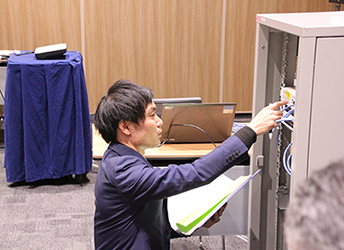 「保守技術」競技の様子
