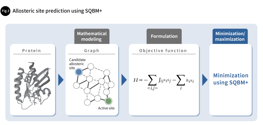 Fig. 3 Allosteric site prediction using SQBM+