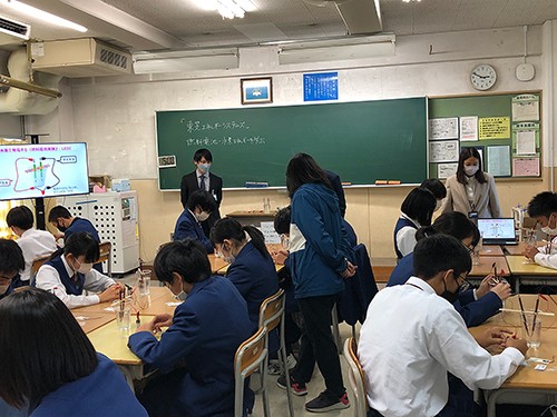 Junior high school in Kawasaki City, Kanagawa Prefecture