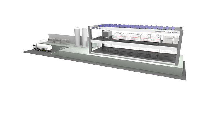 Artist’s impression of the H2Rex™ installation at Tanaka Shonan Plant