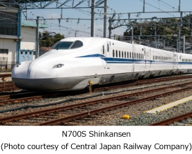 N700S Shinkansen (Photo courtesy of Central Japan Railway Company)