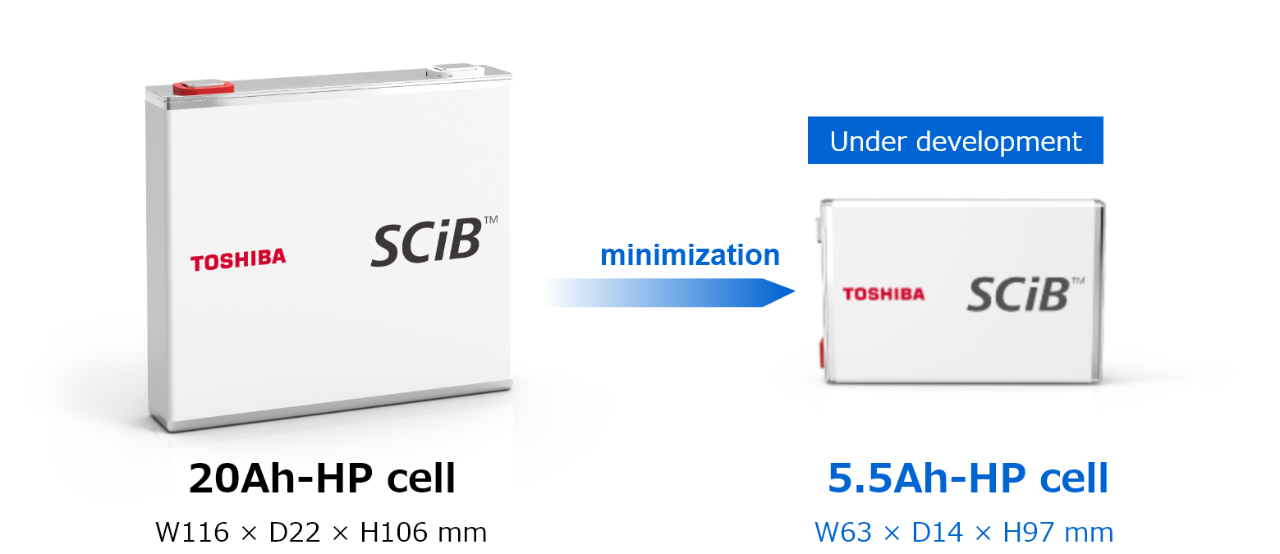 Miniaturization of combination-type cells that achieve both large capacity and high input/output.