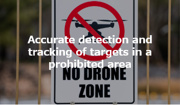 Accurate detection and tracking of targets in a prohibited area