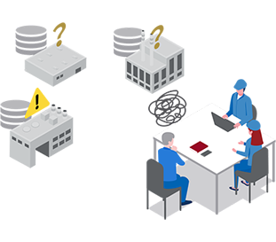 Data Utilization Challenges 2 – Before (Diagram)
