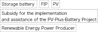 Storage battery, FIP, PV, Subsidy for the implementation and assistance of the PV-Plus-Battery Project, Renewable Energy Power Producer