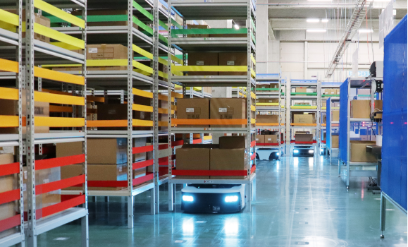 Shelf Transporting Autonomous Mobile Robots