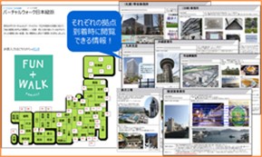 Virtual walk across Japan at Toshiba Lighting & Technology Corporation