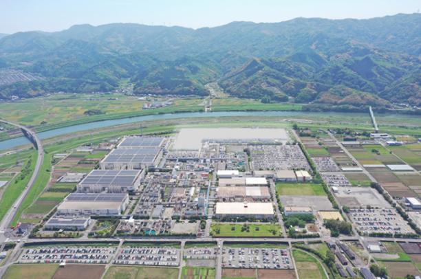 Aerial photograph of Japan Semiconductor Corporation Oita Operations