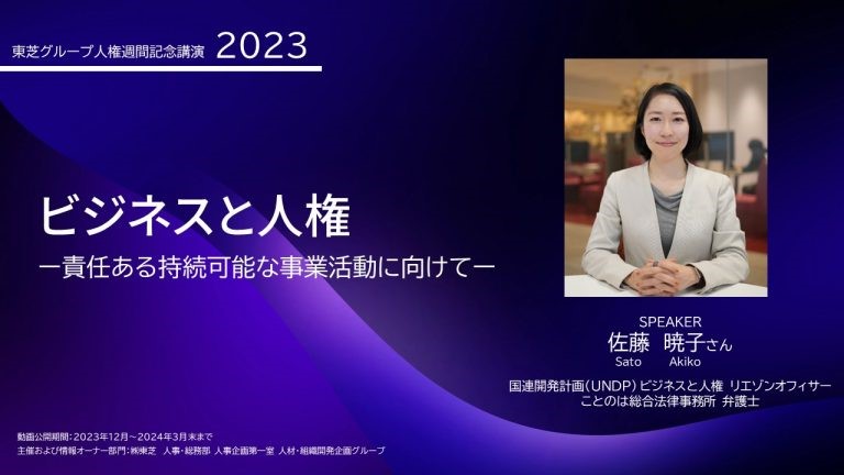 Online Seminar on Business and Human rights