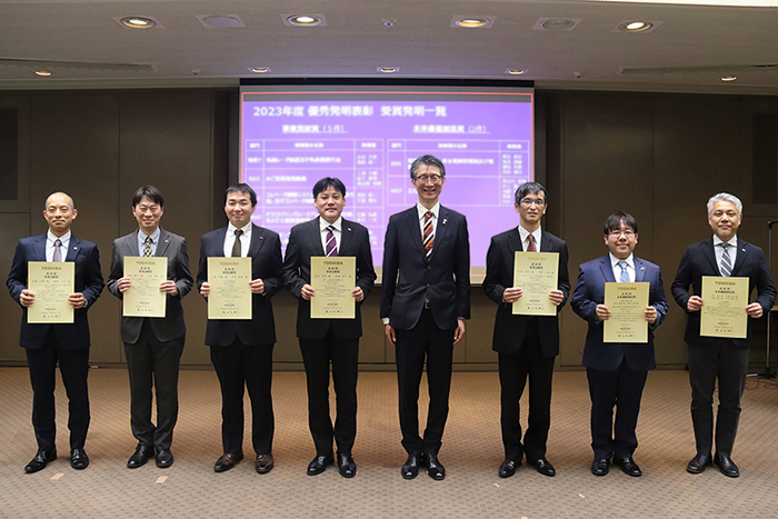 Representatives of the award winners