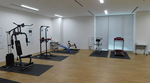 Exercise facilities for employees at the Corporate Laboratory