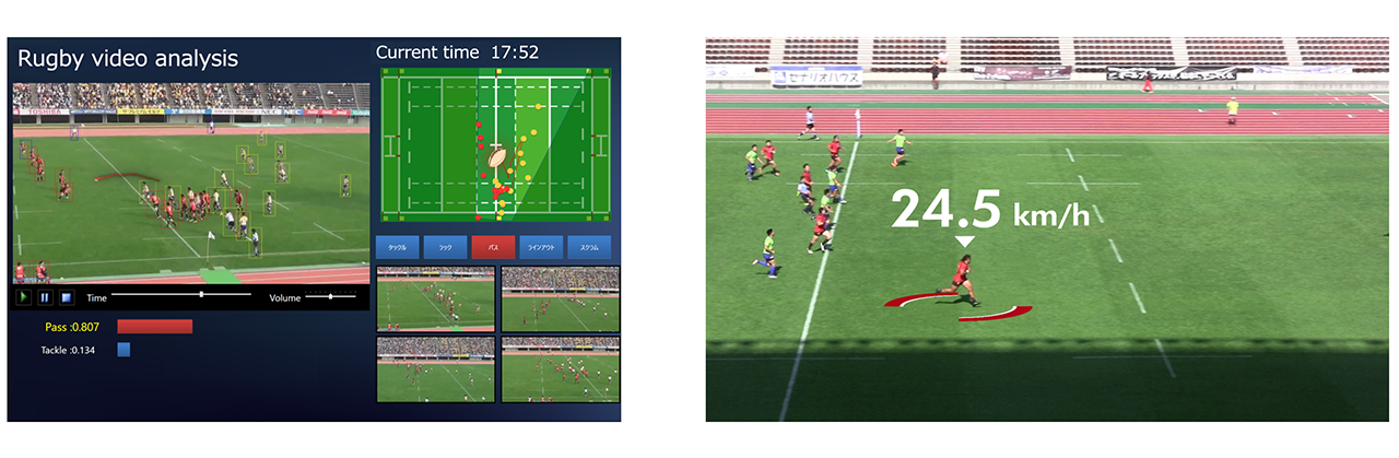 Human detection/tracking (sports video analysis) Image