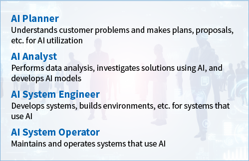 4 types of AI personnel roles