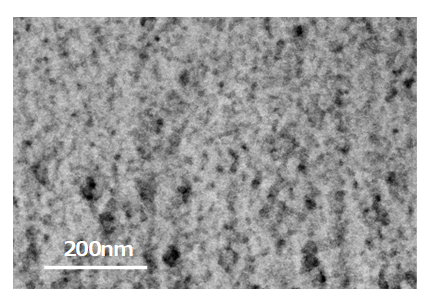 Figure 1: Cross-section photograph of recently developed MOF nanoparticle thin film