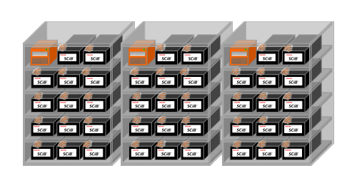 Fig. 1: Wireless monitoring of storage battery systems