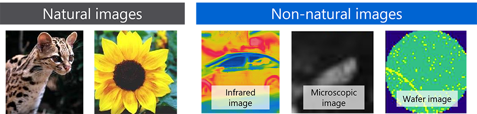 Figure 1: Examples of natural and non-natural images